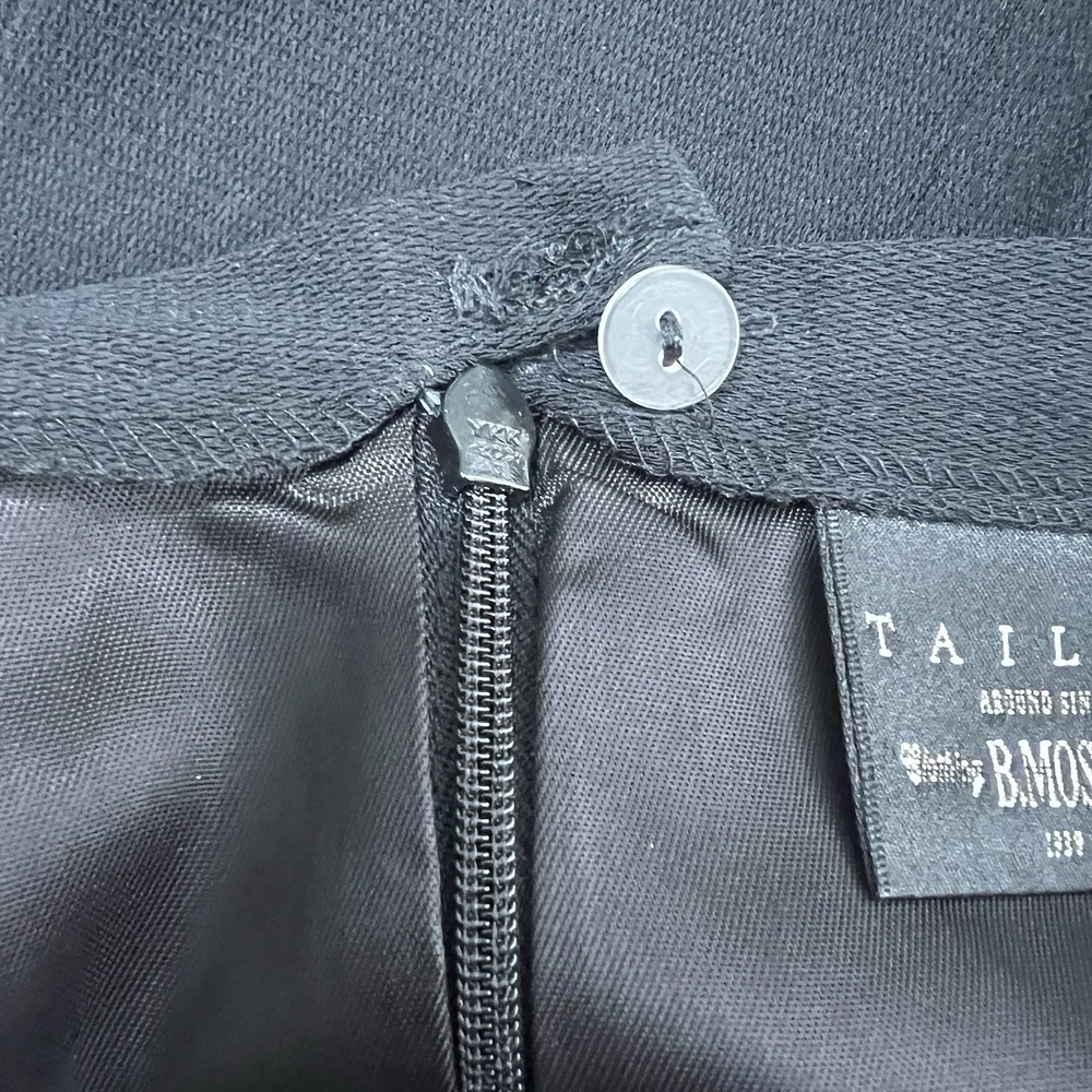 NEW! Vintage Tailor‎ B Moss Black Pencil Skirt Size 10 Preppy Dark Academia USA - Picture 9 of 11